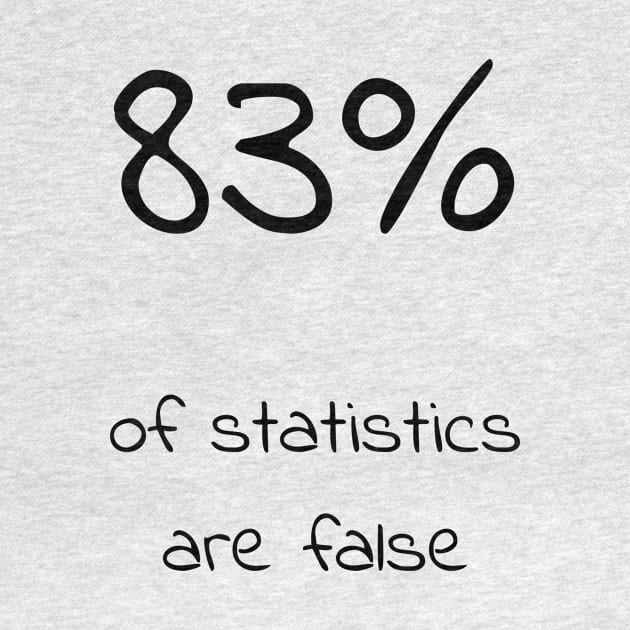 83% of statistics are false - Cyan by Uwaki